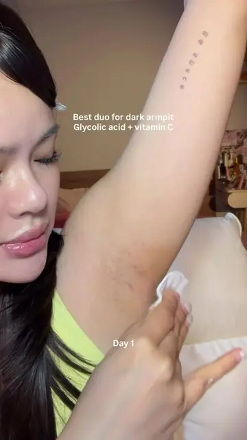 60 days to brighter, smoother underarms with this power duo 🤫 #bodycareroutine 