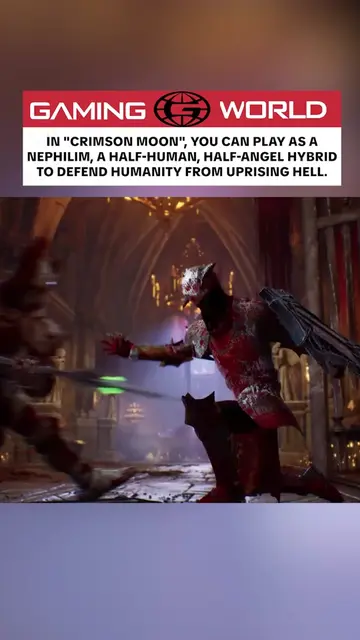 "Crimson Moon" is a gothic action-adventure RPG where you play as a Nephilim—a p