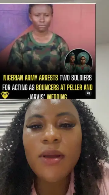 Nigeria army arrest two soldiers for acting as bouncers at Peller and Jarvis wed