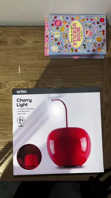 If you love a cute desk accessory, run to Kmart for this cutesy glass cherry lam