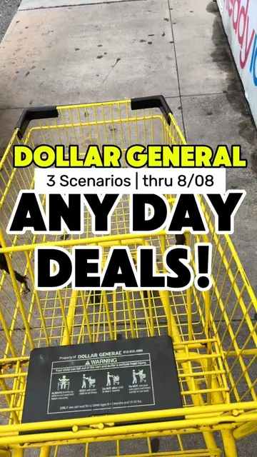 Dollar General ANY DAY deals valid thru 8/08 😮‍💨 #dollargeneral  #dollargenera