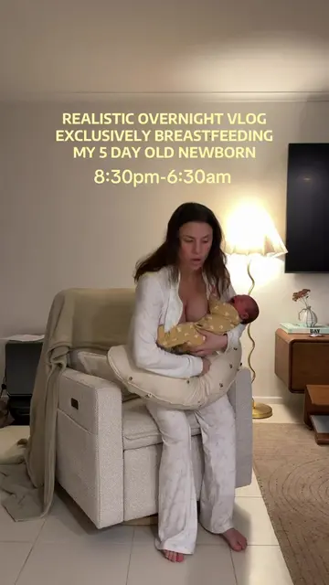 That was rough…🥱 but it’s the reality of a cluster feeding newborn baby! If you