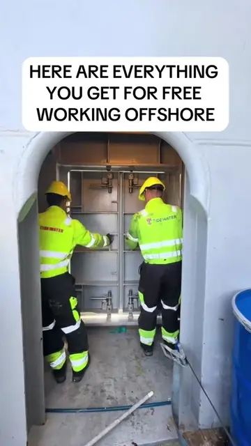 Here are everything you get for free working offshore 🌊👇One of the biggest adv