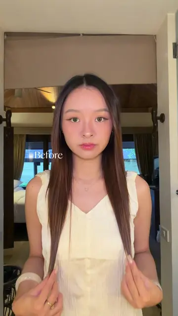 สอนวิธีทำผมสำหรับคนผมตรง ผมลีบ คือทำแล้วมีวอลลุ่มขึ้นเยอะมาก ผมดูเยอะขึ้นในไม่กี