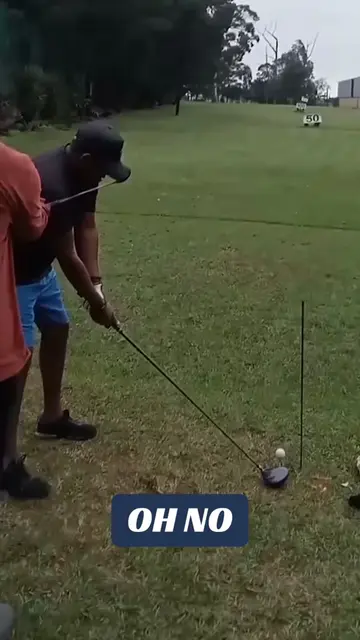First time using an alignment stick (via @Kyle Murugan) #golftiktok #drill #rela