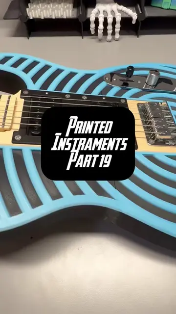 You asked ~60 times for a full-scale guitar 🎸 so I printed one (3D Print Zone s