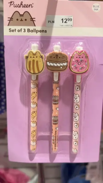 Not me buying pens because they’re cute 😭😻💗 #sinsay #pusheen #backtoschool 