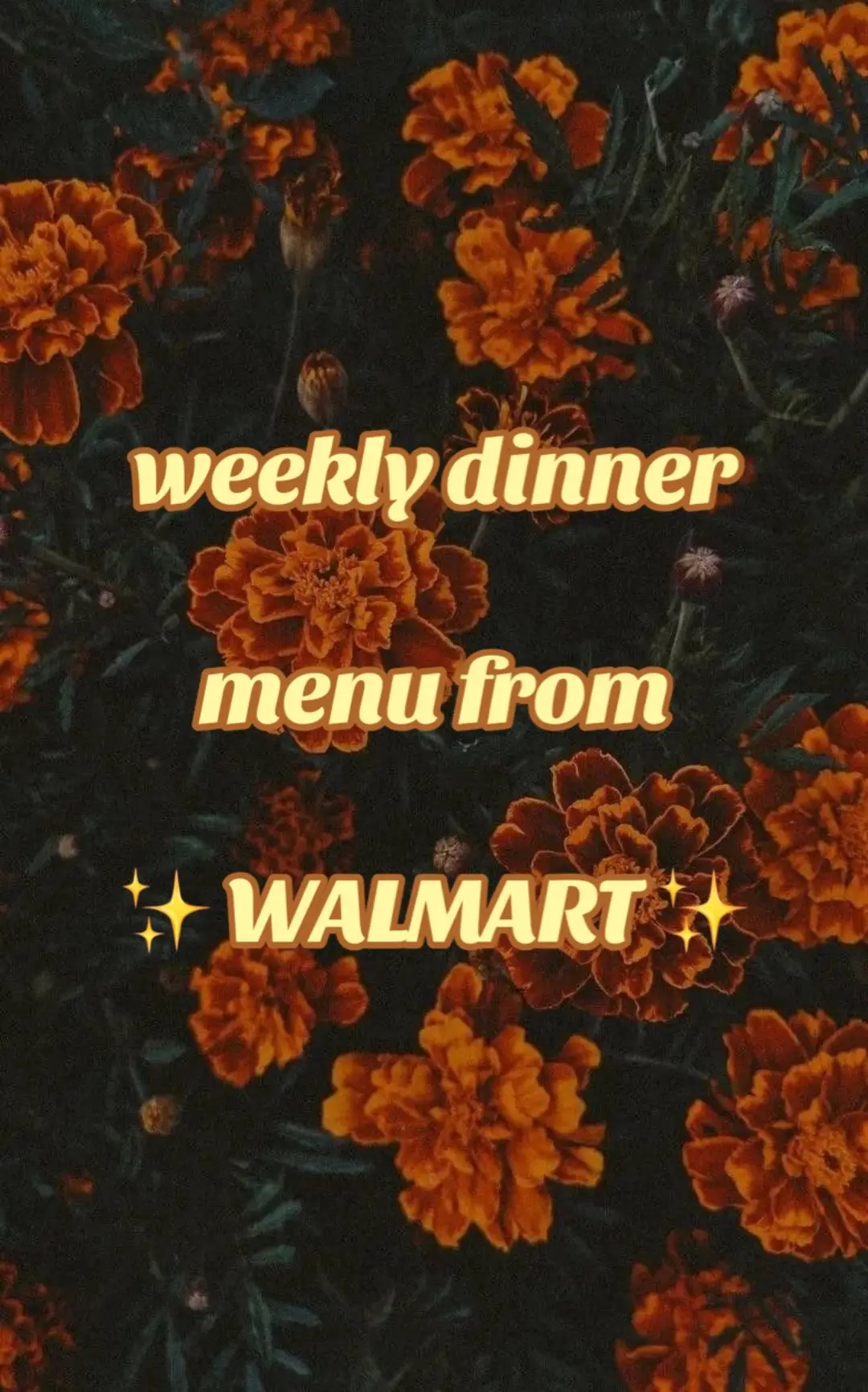 #dinner #DinnerIdeas #mealplan #menu #groceryshopping @Walmart 
