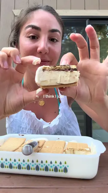 frozen high protein s’mores ?! 🍫🔥 How to do it:  1. Spread 1 layer of graham c