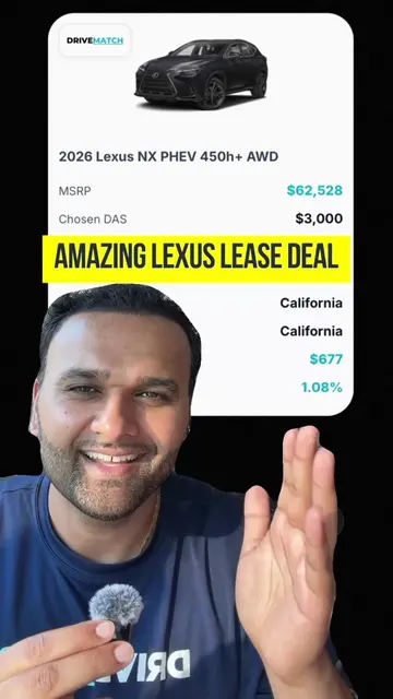 Amazing Lexus lease deal!  This was a pre-negotiated lease deal that a customer 