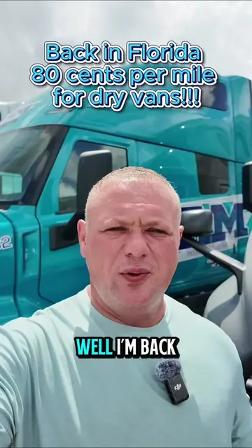 PAM International in Florida is hiring dry van drivers! 🤯 80 cents per mile, no