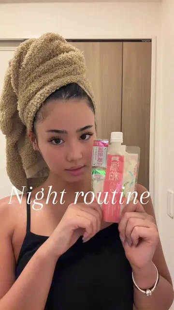 Night routine series🫧🤍 #nightroutine#skincareroutine#makeuptutorial#CHENA#ちぇな