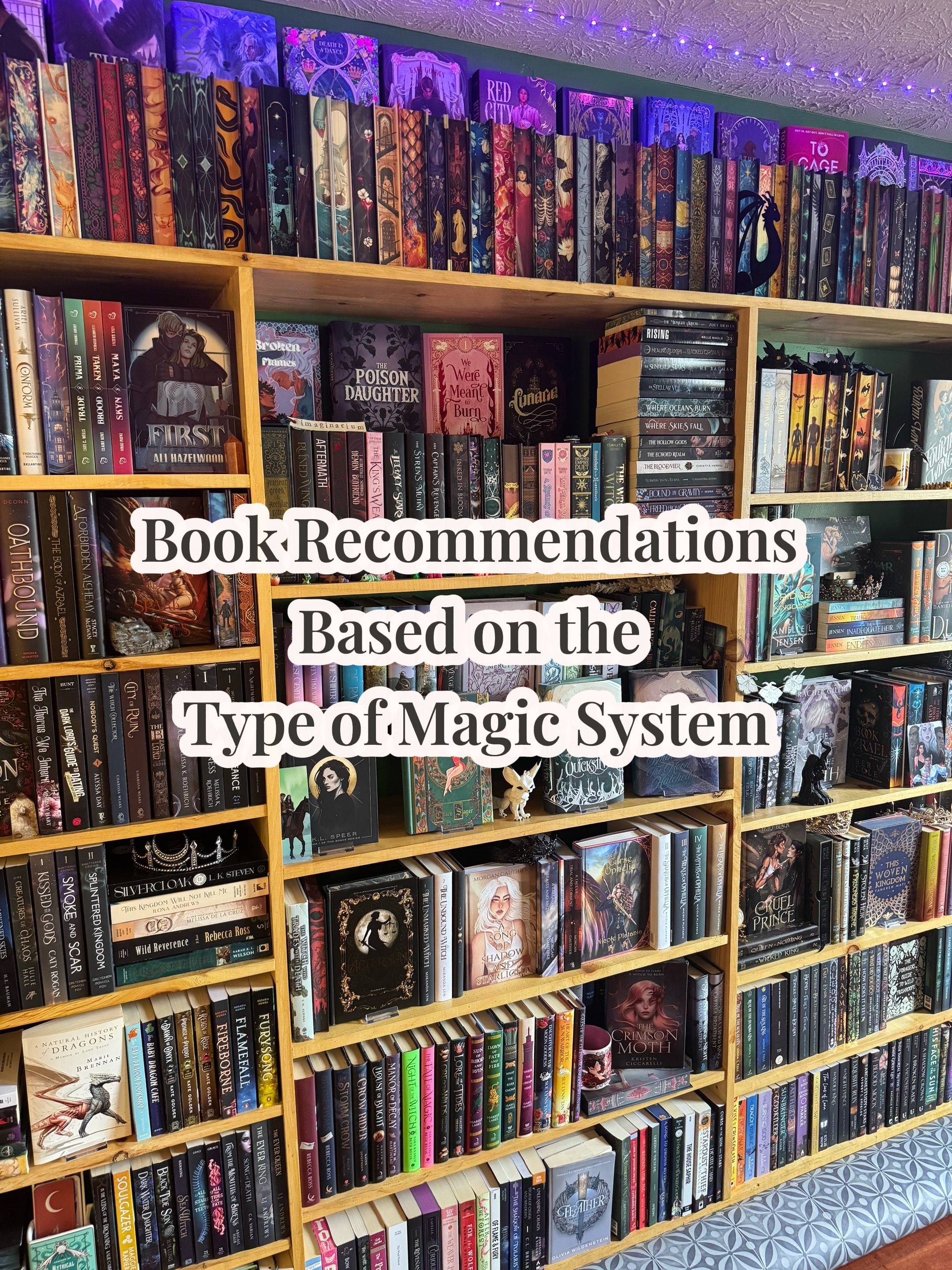 Some of these would fall into multiple categories📚 #bookrecommendation #fantasy