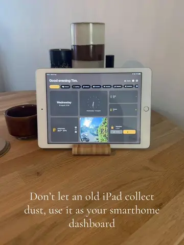You didn’t know an old iPad could be this usefull. #smarthouse #homekit #smartho