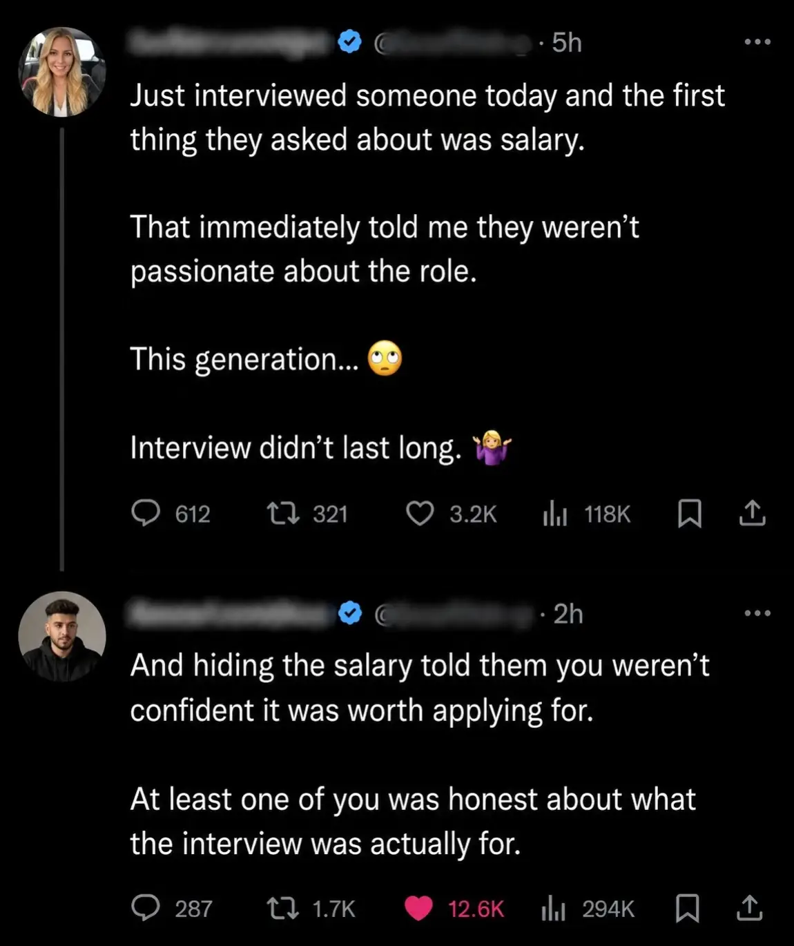 Be honest, what exactly are people supposed to ask about first? The office cultu