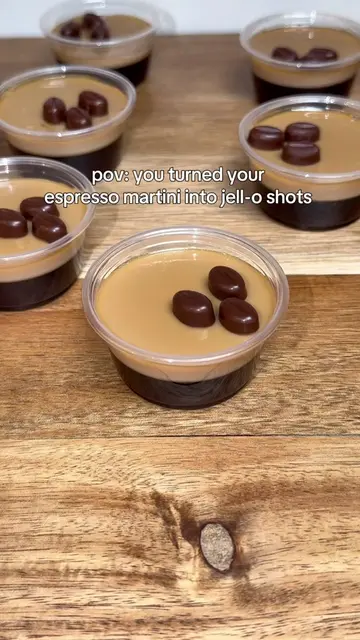 Espresso martini lovers... these Jello Shots by @Caleb’s Cuisine are about to be