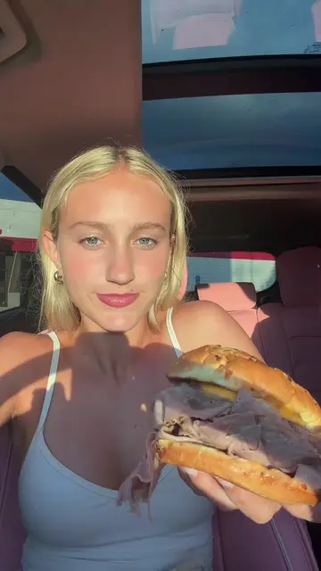 eat a half pound beef & cheddar from @Arbys with me :))) #mukbang #arbys #wehave