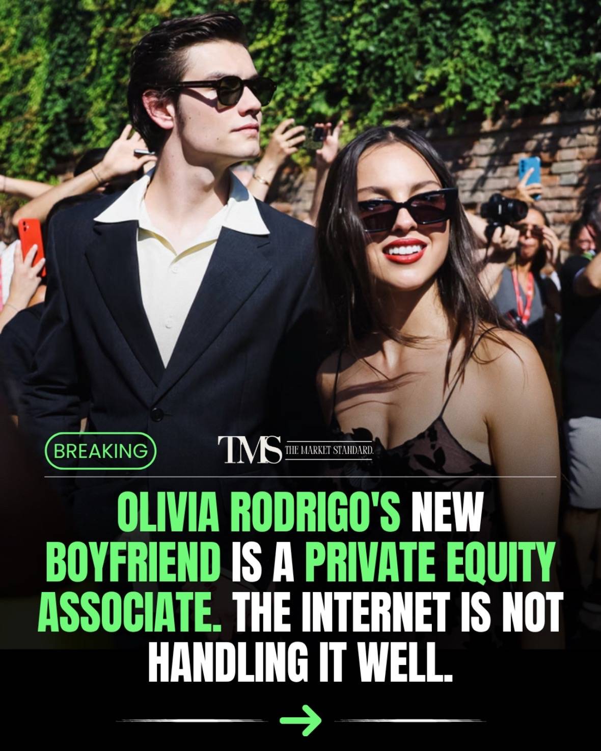 Olivia Rodrigo has been linked to Julian Croonenberghs, a private equity associa