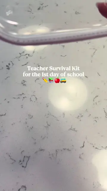 Back to school season is here! 🍎📚  🍎✨ I put together this Teacher Survival Ki