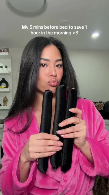 Your sign to do overnight curls 🫶🏽 your mornings will be so much easier!! #hai