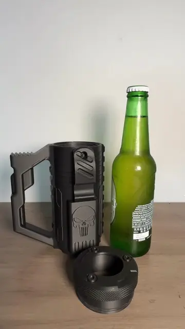 POV: Your bottle just got a tactical upgrade. 🍺🔥 3D printed bottle holder with