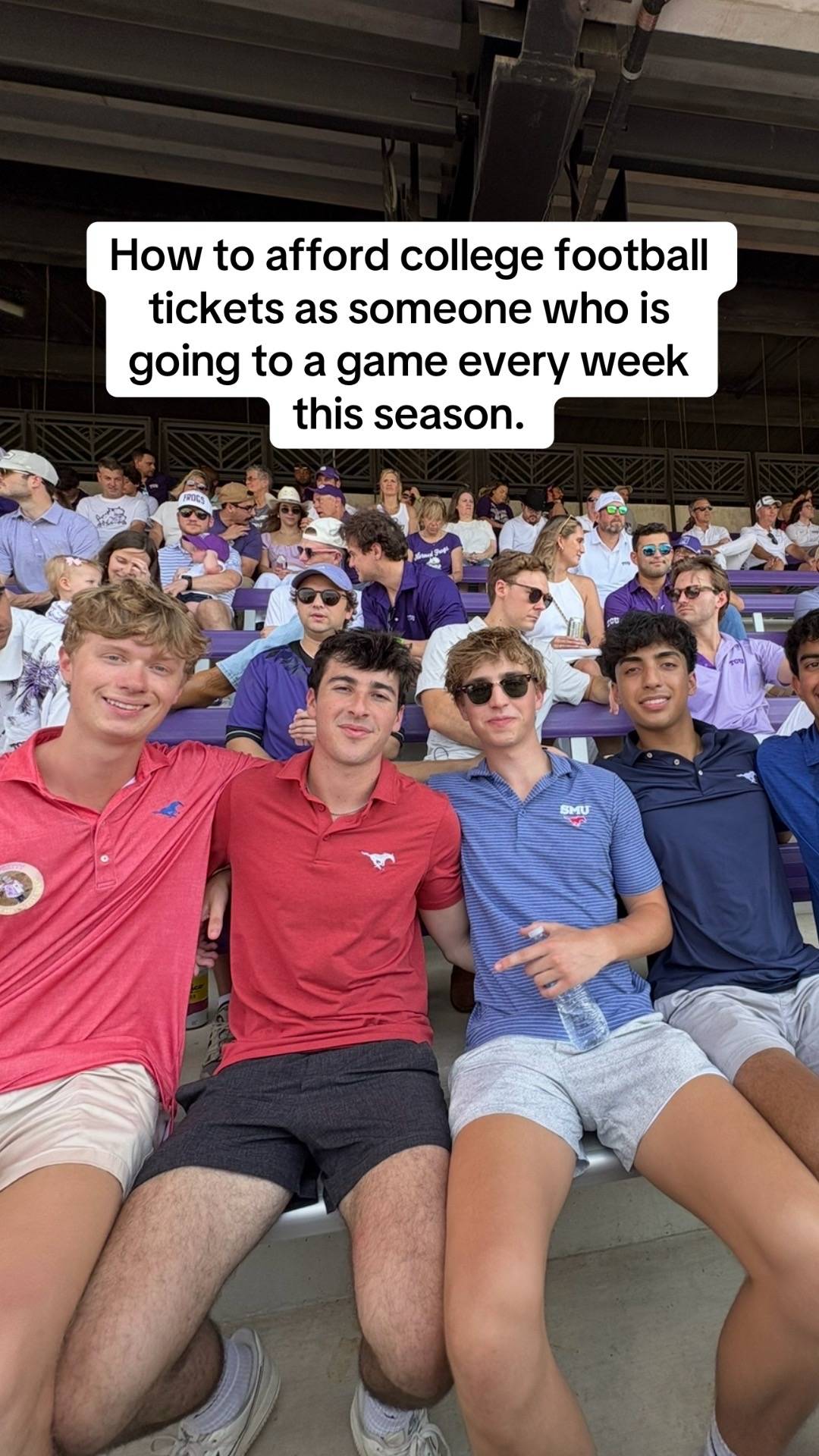Short answer. Use @Gametime #ad #gametimeapp #CollegeFootball #cfb 