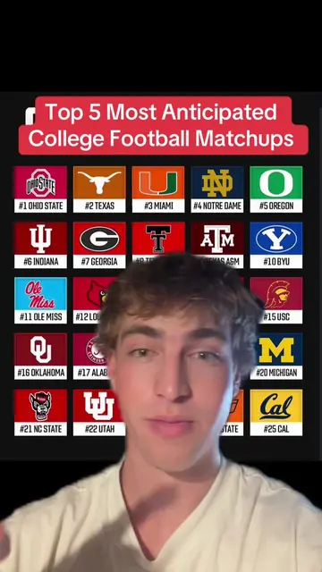 Top 5 Most Anticipated CFB Matchups! Get your tickets on @Gametime #ad #gametime