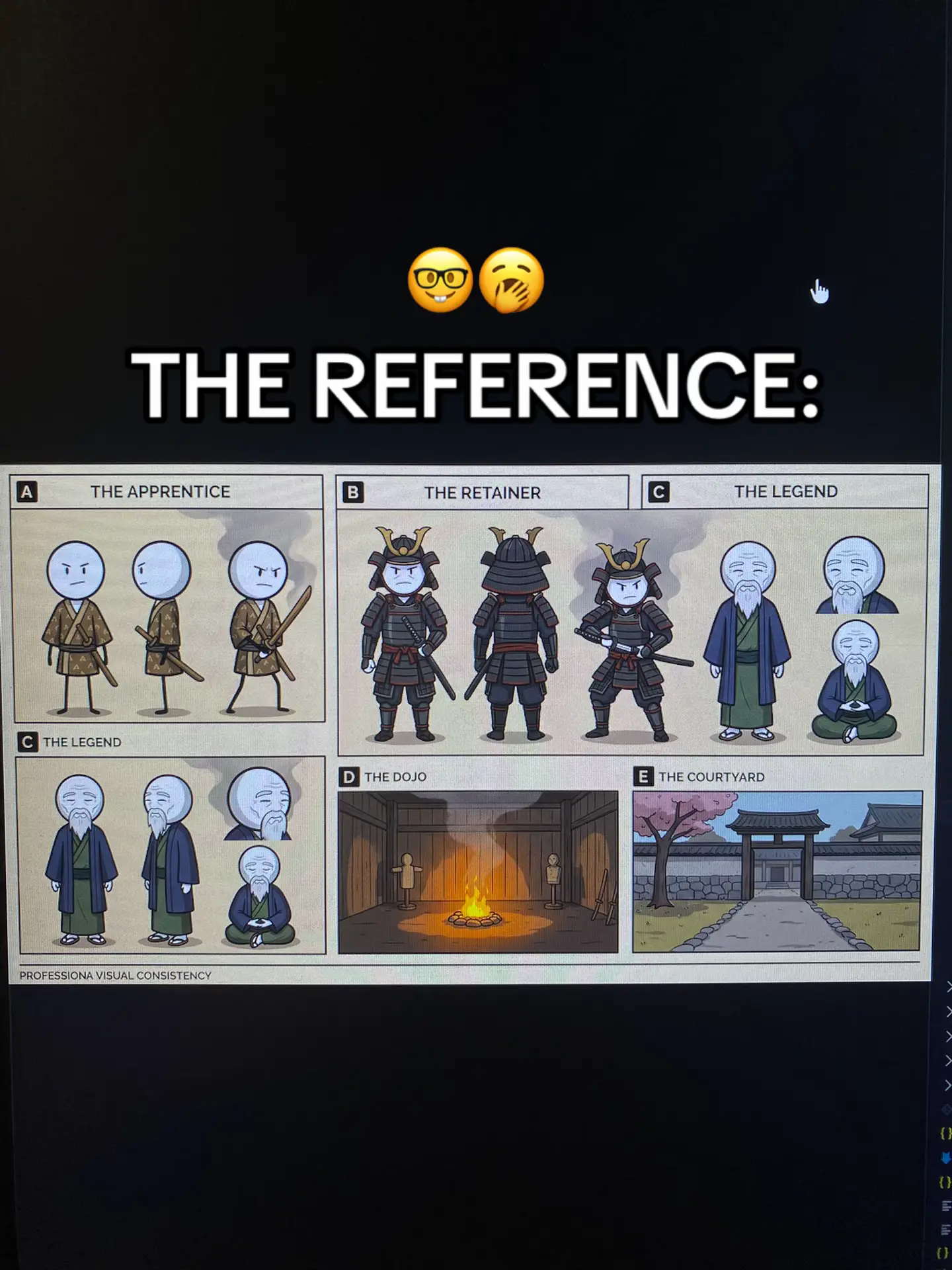 Reference Sheets are extremely underrated a single image,  used as reference for