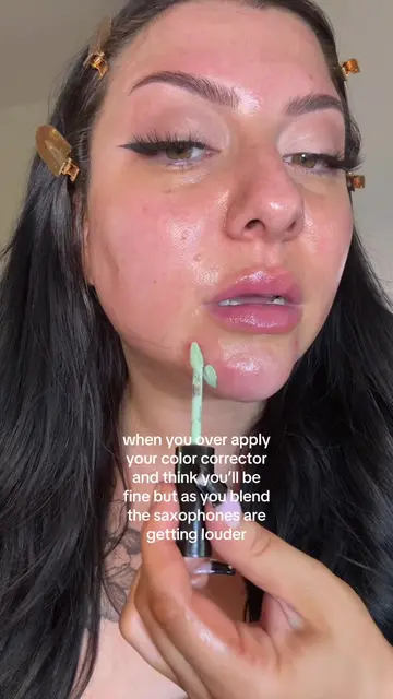 your reminder that less is always more when color correcting  #makeup #colorcorr