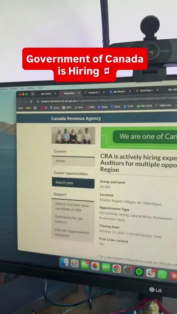 CRA is hiring 🇨🇦 CRA is hiring!! 🇨🇦 Multiple tax auditors Salary - $99k-$122