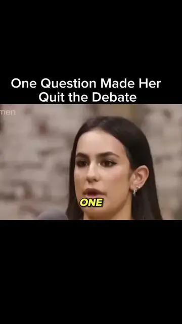 One question made her quit the debate #debates #charliekirk #usa 