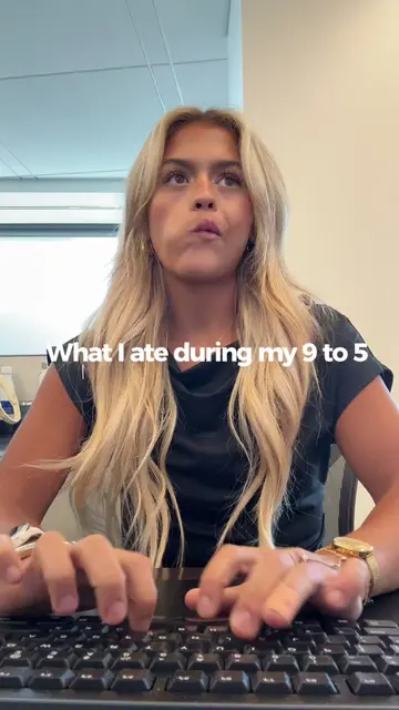 Here's a full day of eats during my 9–5 in the office! These are the meals and s