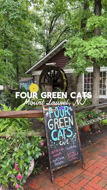 Another stop on my South Jersey Coffee Shop Bucket List ☕️📍 Four Green Cats Caf