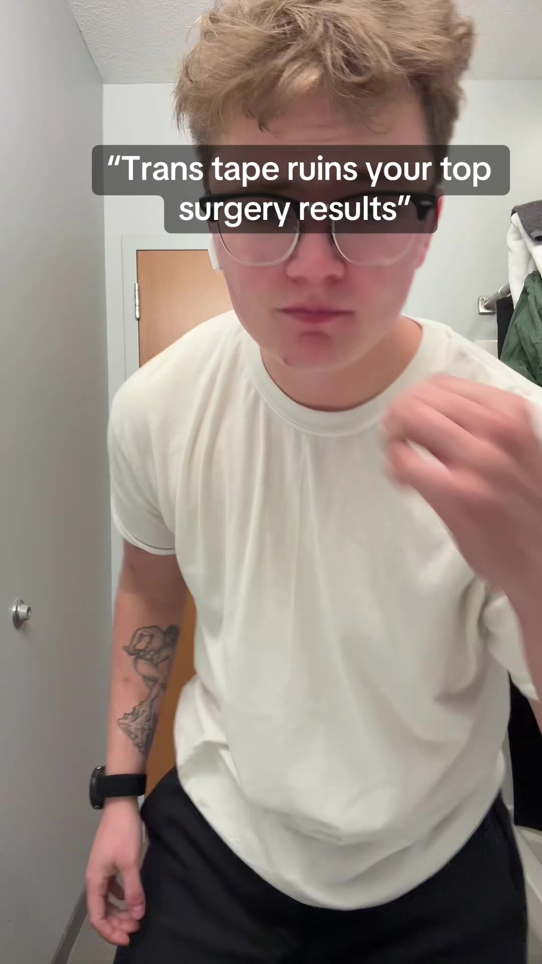 Taped for 3 years before top surgery  #ftm #transtape #transman #lgbt #genderaff
