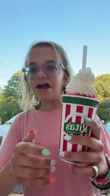 @Rita’s Italian Ice  Ritas date with my cousin @@demonisailve @ken cradic i love