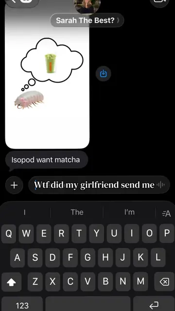 I guess I have to get her matcha now🤦‍♂️😭#isopod #gf #matcha #funny #xyzbca 