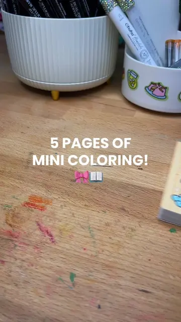 🎀📖 first FIVE pages DONE in my @cocowyocoloring food & drink mini  coloring bo