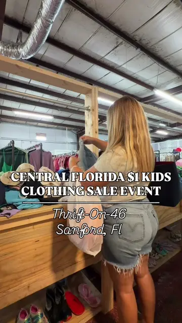 Save the date for this Saturday 8/8 at @Thrifton46!  $1 kids clothing sale for u
