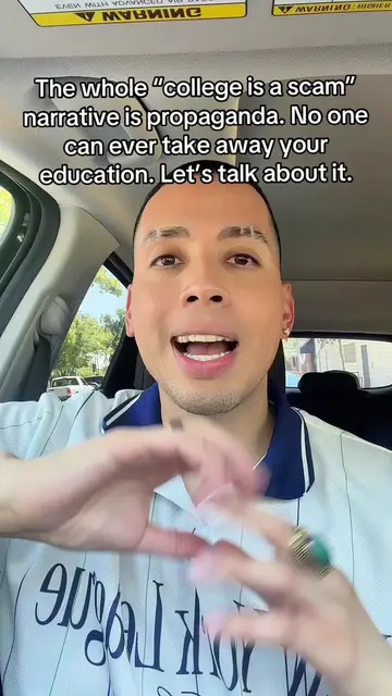 The whole “college is a scam” narrative is propaganda. Education is one of the f