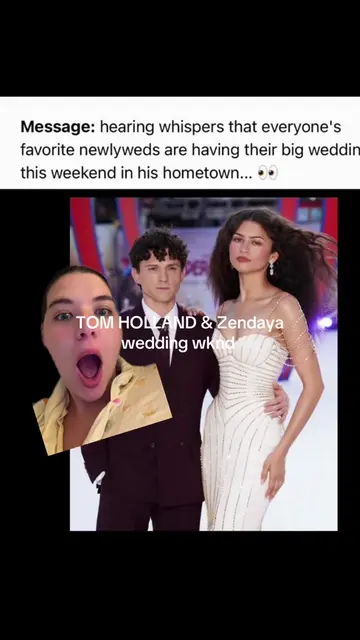 what do we think? is the couple doing a big wedding now? or not  #tomholland #ze