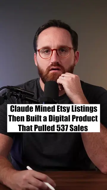 Claude mined Etsy then built a digital product  #digitalproducts #digitalproduct