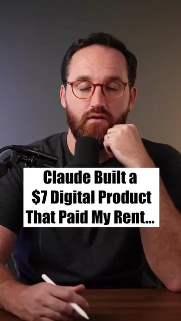 $7 digital product built with Claude paid rent #digitalproductsforbeginners #dig