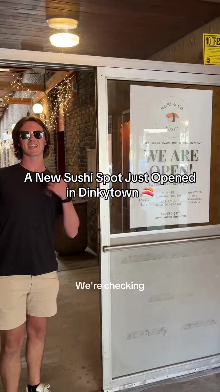 Dinkytown has a new spot!! 👀🍣 We checked out Nori Sushi & Co. and tried SO man
