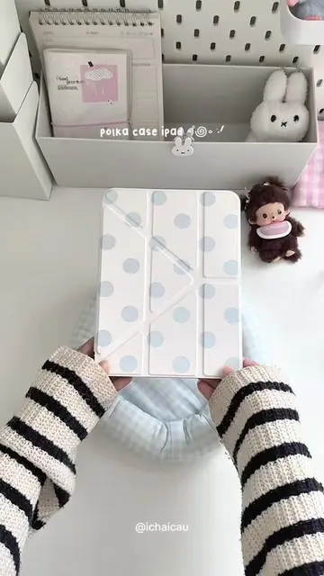 polka case ipad 👀🩵 #caseipad #polkadotcase #ipadcase 