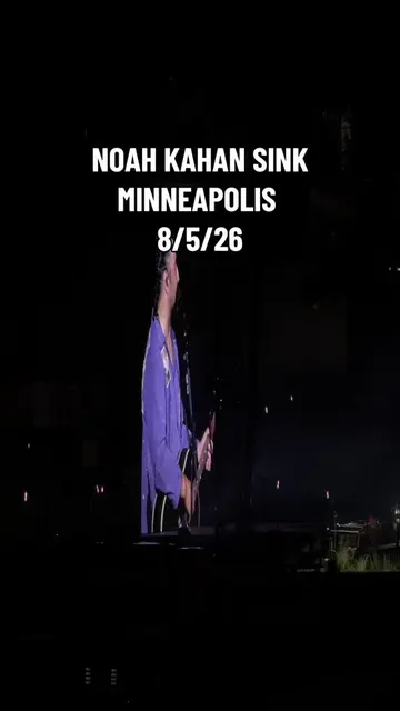 UNWELL ABOUT THIS #noahkahan #minneapolis #sink #concert #tour 