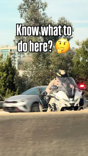 POV: The California Highway Patrol shuts down the freeway right in front of you.