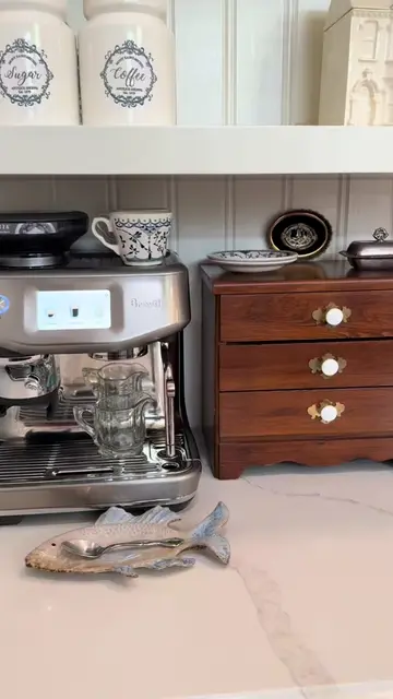 Romanticizing my Coffee Station #vintage #thriftedstyle #coffestationdecor #good