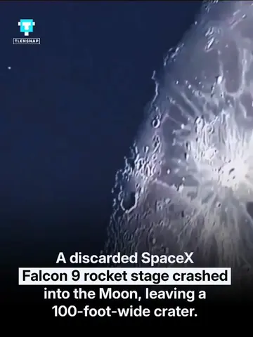 A discarded SpaceX Falcon 9 upper stage crashed into the Moon after drifting thr