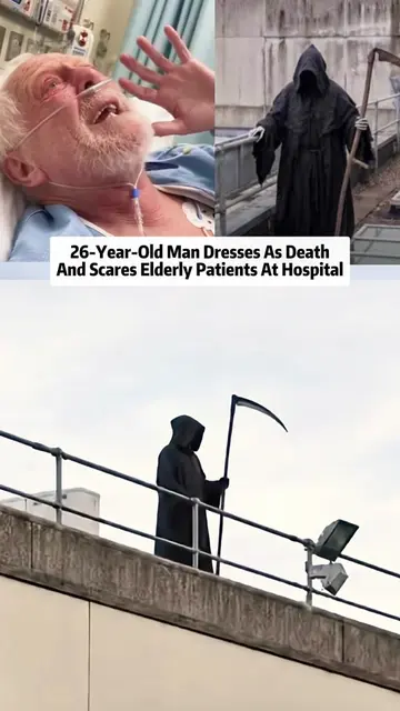 26-Year-Old Man Dresses As Death And Scares Elderly Patients At Hospital #news #
