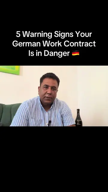 Can you tell if your German company will NOT renew your work contract? After wor
